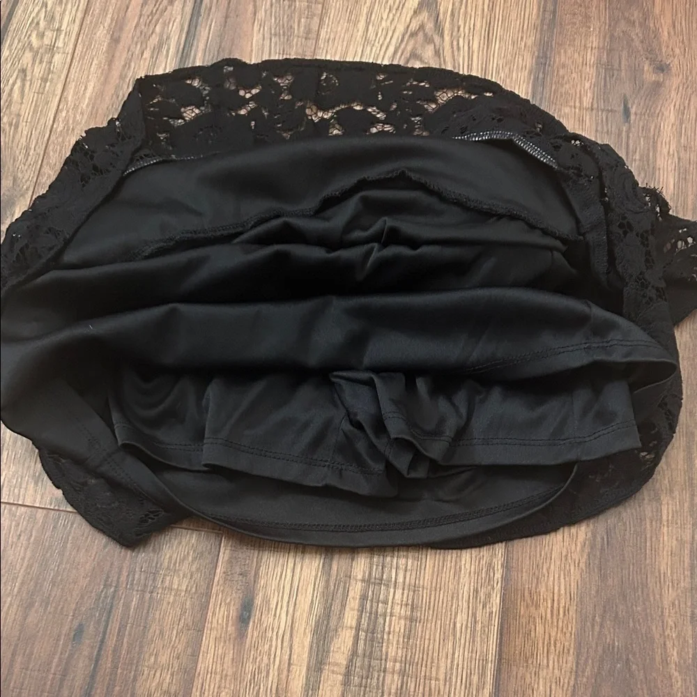 Justice Black Lace Layered Skort